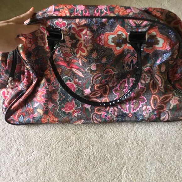 Kathy Van Zeeland Floral Patterned Women's Overnight Bag - Picture 6 of 14